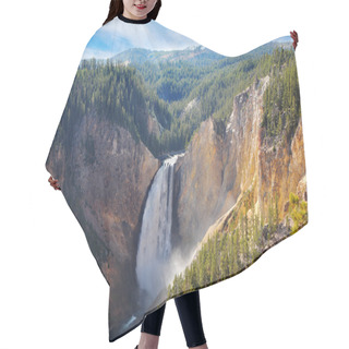 Personality  The Well-known Mountain Falls, The River And Forest Hair Cutting Cape