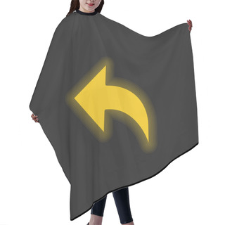 Personality  Arrow Yellow Glowing Neon Icon Hair Cutting Cape