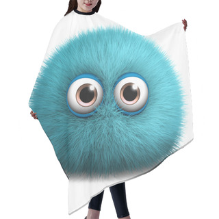 Personality  Furry Blue Monster Hair Cutting Cape