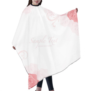 Personality  Rose Background Hair Cutting Cape