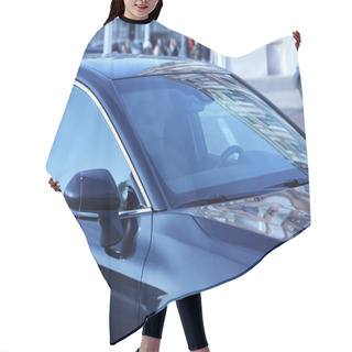 Personality  Closeup View Of New Modern Car Outdoors Hair Cutting Cape