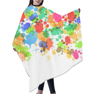 Personality  Colorful Splashes, Blots Hair Cutting Cape
