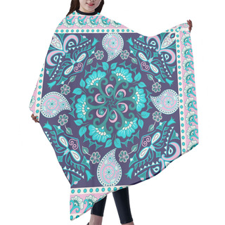 Personality  Vector Backround With Ethnic Indian Kalamkari Ornament. Floral P Hair Cutting Cape