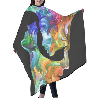 Personality  Abstract Portrait Hair Cutting Cape