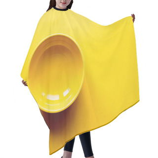 Personality  Clean Yellow Bowl  Hair Cutting Cape