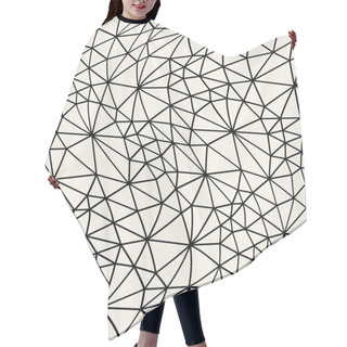 Personality  Abstract Seamless Geometric Decorative Vector Grid Pattern Hair Cutting Cape