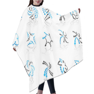 Personality  Abstract Icons And Symbols Hair Cutting Cape