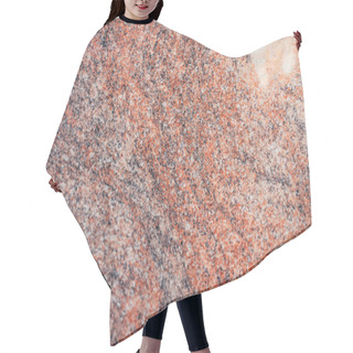 Personality  Textured Surface Of Multicolored Granite Stone, Top View Hair Cutting Cape