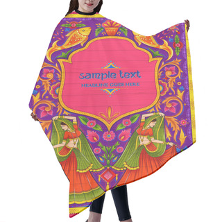 Personality  Colorful Welcome Banner In Truck Art Kitsch Style Of India Hair Cutting Cape