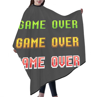 Personality  Game Over 8 Bit Set Hair Cutting Cape