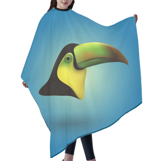 Personality  Cute Vector Toucan Illustration Hair Cutting Cape