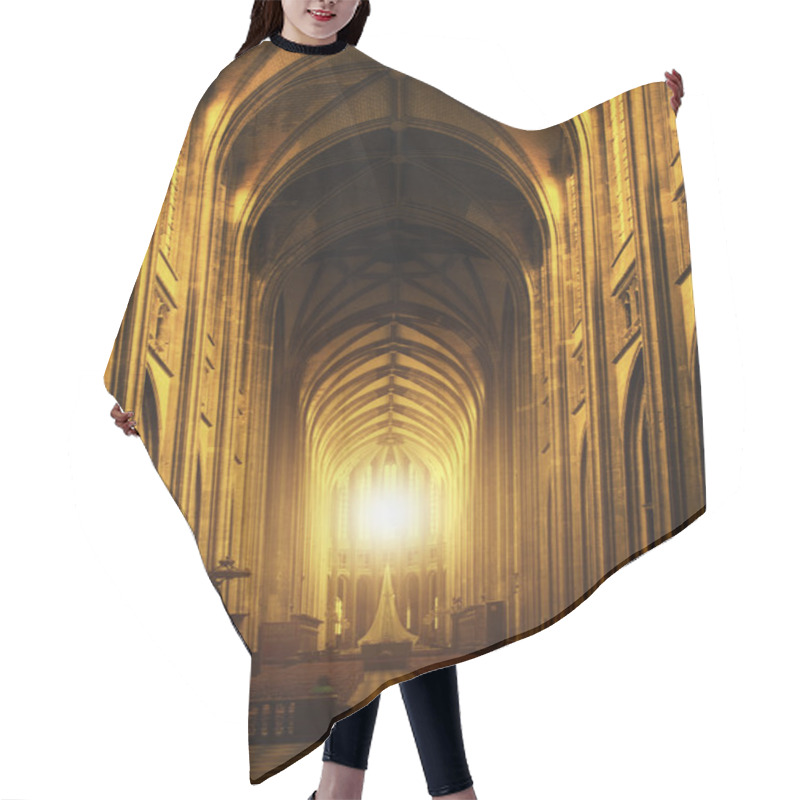 Personality  Interior of Orleans Gothic Cathedral hair cutting cape