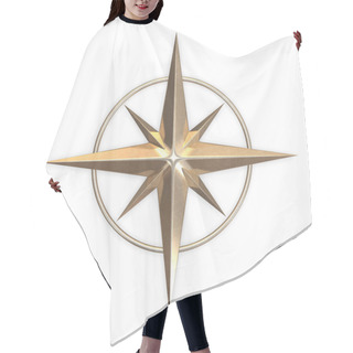 Personality  Wind Rose Sign 3d Rendering Hair Cutting Cape