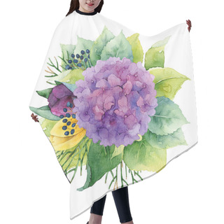 Personality  Floral Composition Hair Cutting Cape