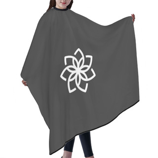 Personality  Flower Symbol Hair Cutting Cape
