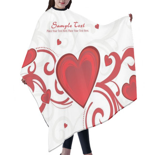 Personality  Seamless Background With Floral, Hearts Hair Cutting Cape