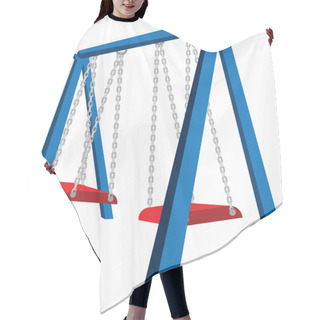 Personality  Playground Swing Illustration Hair Cutting Cape