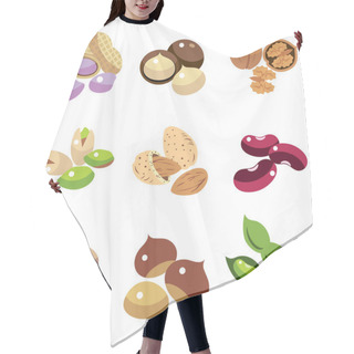 Personality  Collection Of Beans Hair Cutting Cape