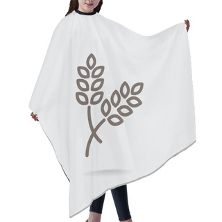 Personality  Ears Of Wheat Icon Hair Cutting Cape