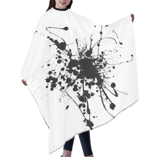 Personality  Spider Ink Splat Hair Cutting Cape