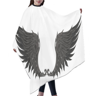 Personality  Wings Black, Eps10 Hair Cutting Cape