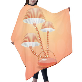 Personality  Lamp With Shade. Vector Illustration Hair Cutting Cape