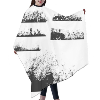 Personality  Rough Rusty Texture Edges Banner Hair Cutting Cape