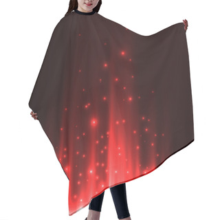 Personality  Red Aurora Borealis Background Hair Cutting Cape
