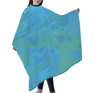 Personality  Abstract Watercolor Strokes And Stains In Grunge Pattern Hair Cutting Cape