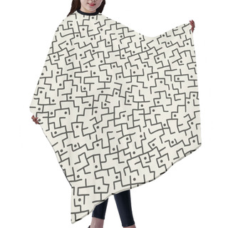 Personality  Seamless Abstract Pattern With Twisted Lines Hair Cutting Cape
