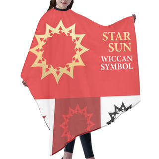 Personality  Golden Sun - Set Of Vector Wiccan Symbols Hair Cutting Cape
