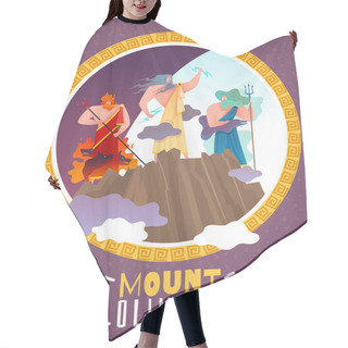 Personality  Mount Olimpus Cartoon Poster Hair Cutting Cape