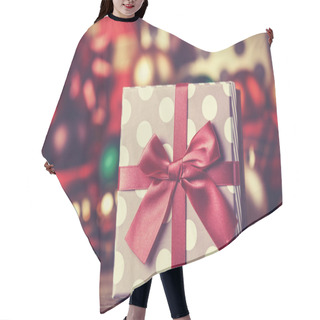 Personality  Christmas Gifts. Photo In Vintage Style. Hair Cutting Cape