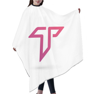 Personality  Letter T Logo Icon Design Template Elements Hair Cutting Cape