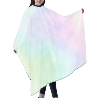 Personality  Soft Rainbow Color Background Design With Blades Of Grass Hair Cutting Cape
