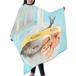 Personality  Allergy Food Concept Hair Cutting Cape