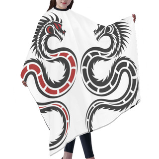 Personality  Vector Dragon Hair Cutting Cape