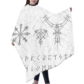 Personality  Ancient Viking Symbols With Letters Hair Cutting Cape
