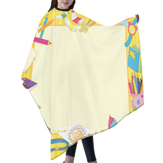 Personality  Colourful Frame Hair Cutting Cape