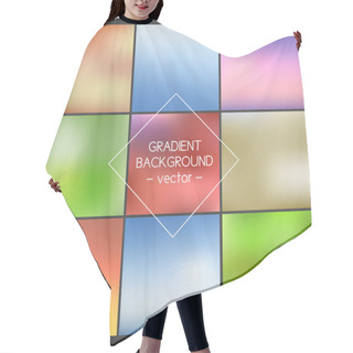 Personality  Set. Blurred Backgrounds Hair Cutting Cape