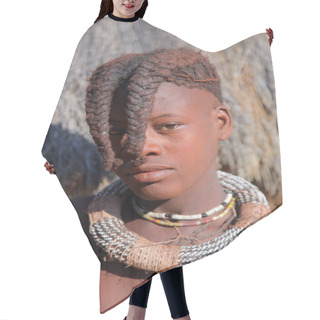 Personality  Woman With Baby In Village Of Himba Tribe  Hair Cutting Cape