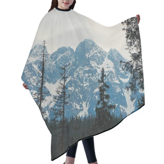 Personality  Winter Mountains Landscape Hair Cutting Cape