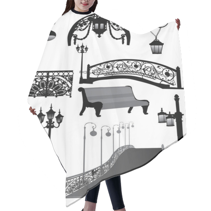 Personality  Bridge And Other Street Elements Hair Cutting Cape