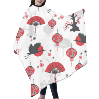 Personality  Asian Seamless Pattern Hair Cutting Cape
