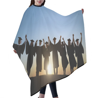 Personality  Students Celebrating Graduation Hair Cutting Cape