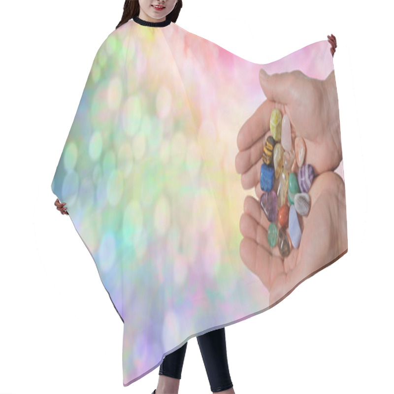 Personality  Crystal Healing Website Banner Hair Cutting Cape
