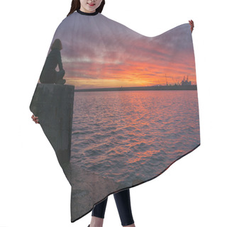 Personality  Peaceful Sunset Hair Cutting Cape