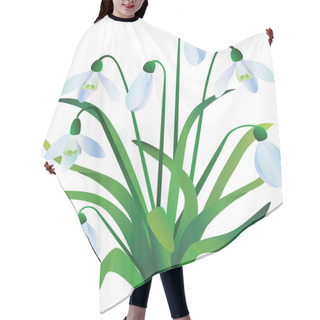 Personality  Group Of Snowdrops Hair Cutting Cape