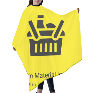 Personality  Basket Minimal Bright Yellow Material Icon Hair Cutting Cape