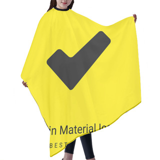 Personality  Approve Signal Minimal Bright Yellow Material Icon Hair Cutting Cape